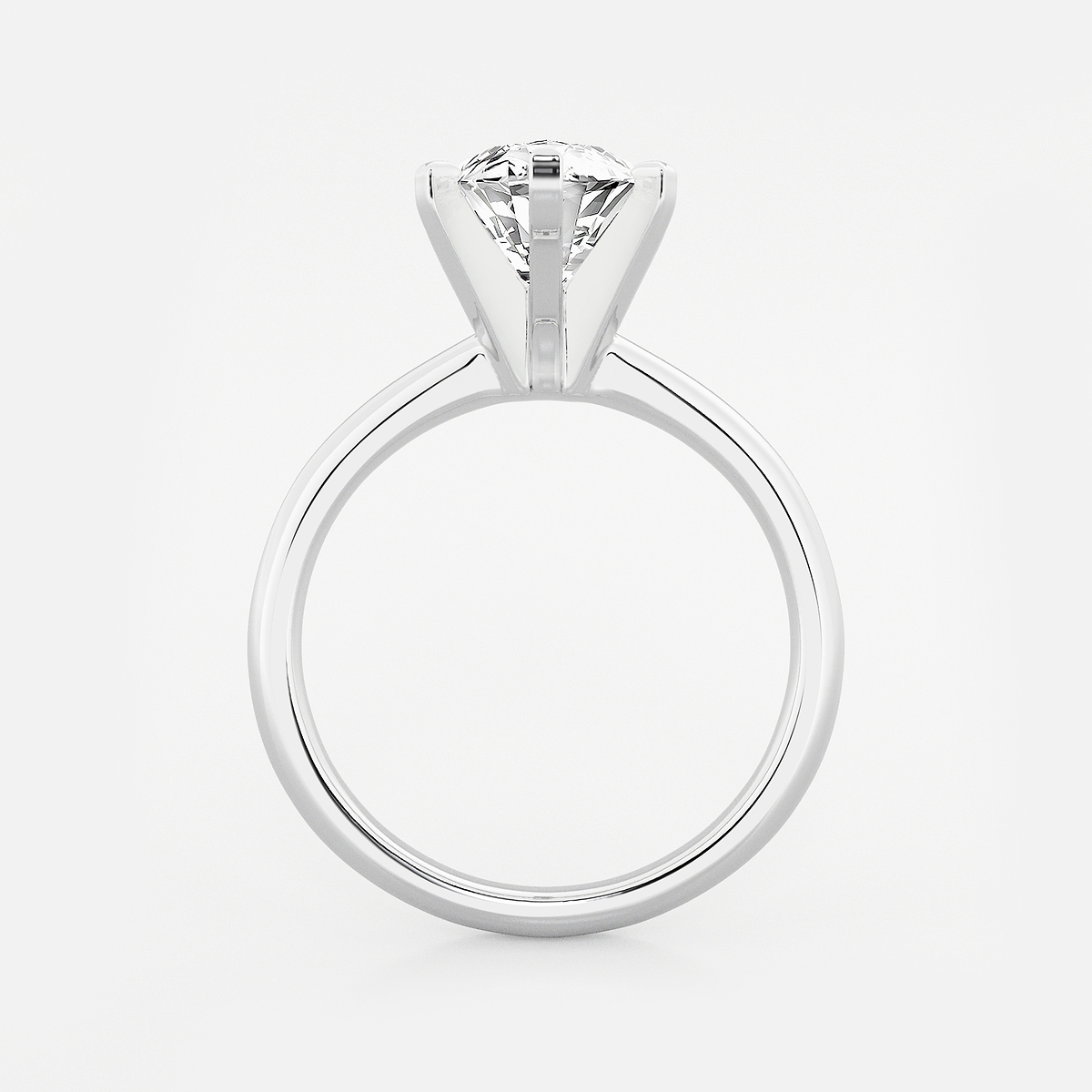 Additional Image 1 for  6 ctw Marquise Lab Grown Diamond Classic Solitaire Engagement Ring