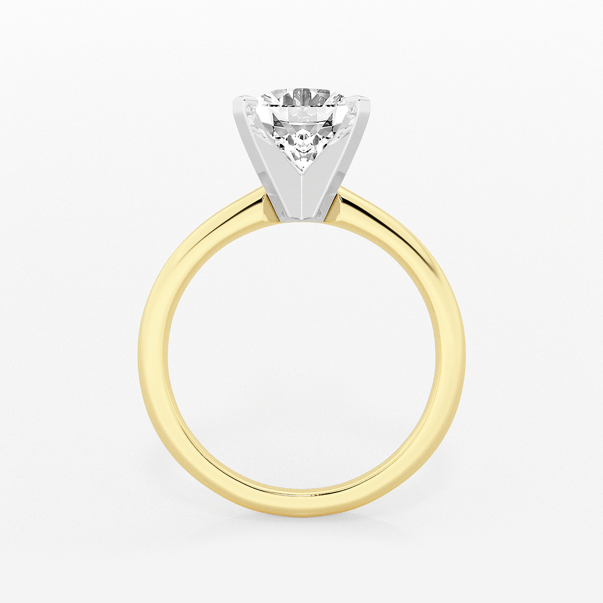 Additional Image 1 for  2 1/2 ctw Oval Lab Grown Diamond Classic Solitaire Engagement Ring