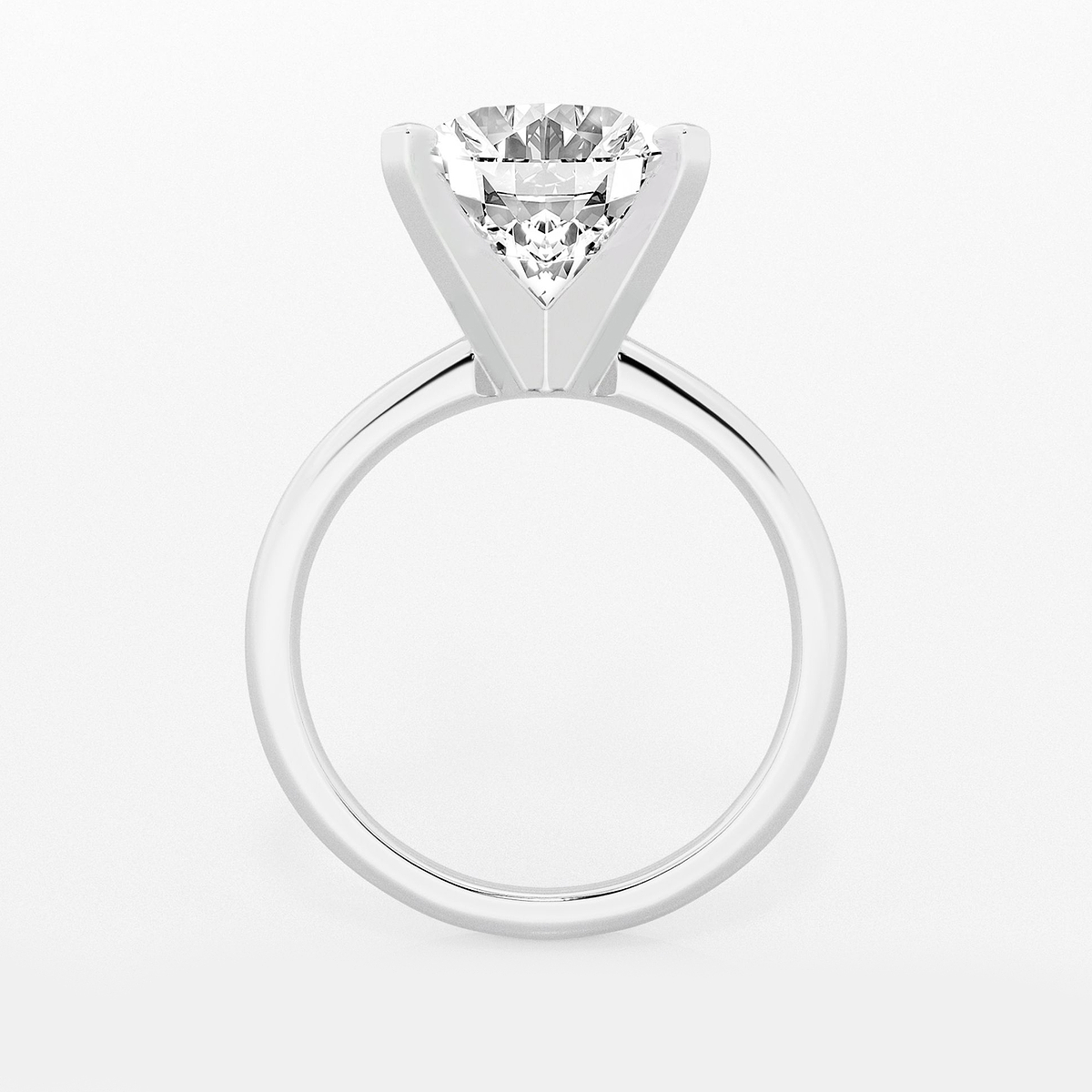 Additional Image 1 for  6 ctw Oval Lab Grown Diamond Classic Solitaire Engagement Ring