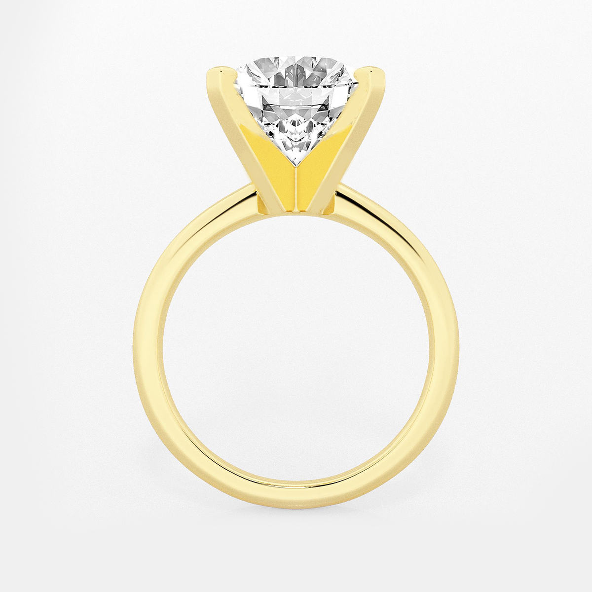 Additional Image 1 for  6 ctw Oval Lab Grown Diamond Classic Solitaire Engagement Ring