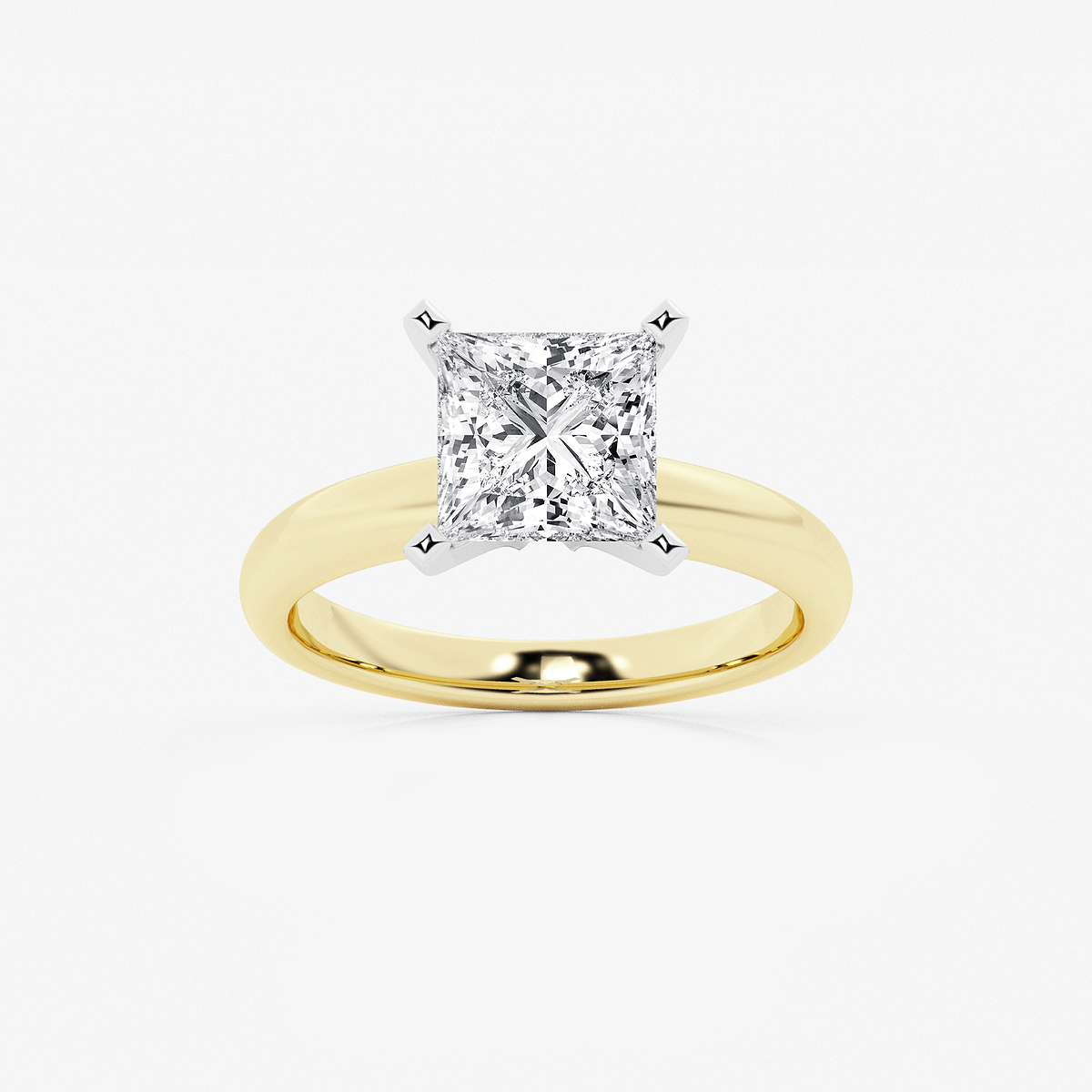 2 1/2 ctw Princess Lab Grown Diamond Classic Solitaire Engagement Ring