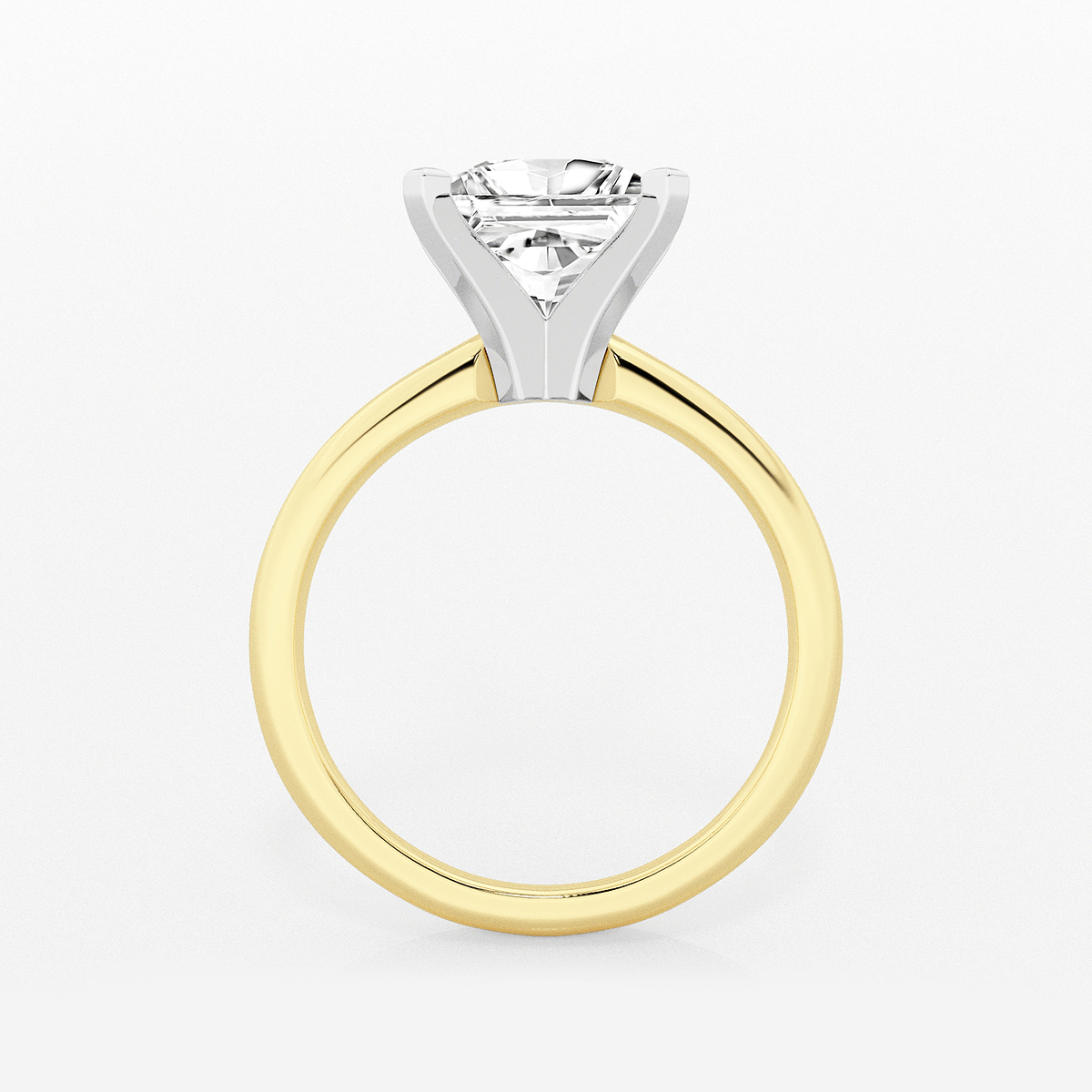 Additional Image 1 for  2 1/2 ctw Princess Lab Grown Diamond Classic Solitaire Engagement Ring