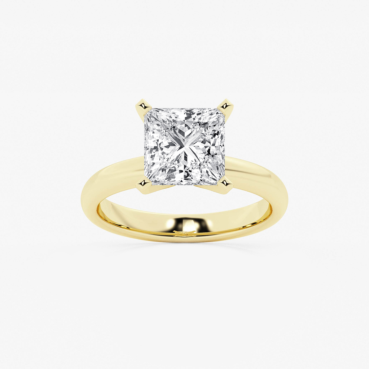 6 ctw Princess Lab Grown Diamond Classic Solitaire Engagement Ring