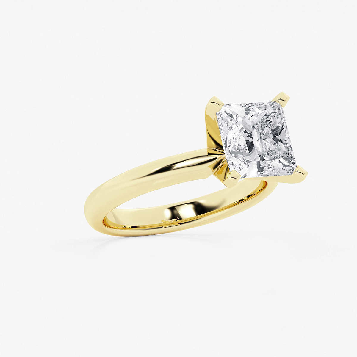 Additional Image 1 for  6 ctw Princess Lab Grown Diamond Classic Solitaire Engagement Ring