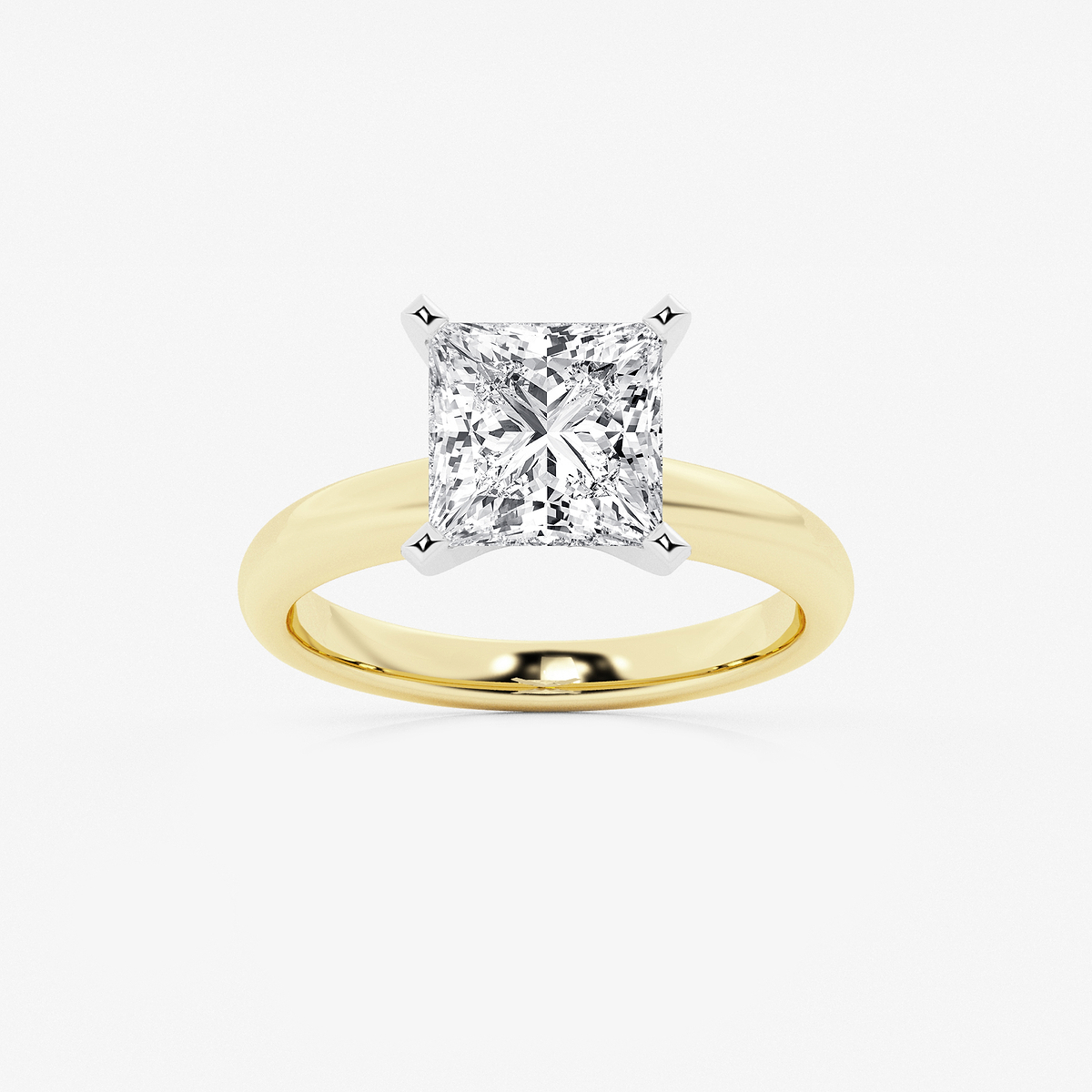 3 ctw Princess Lab Grown Diamond Classic Solitaire Engagement Ring