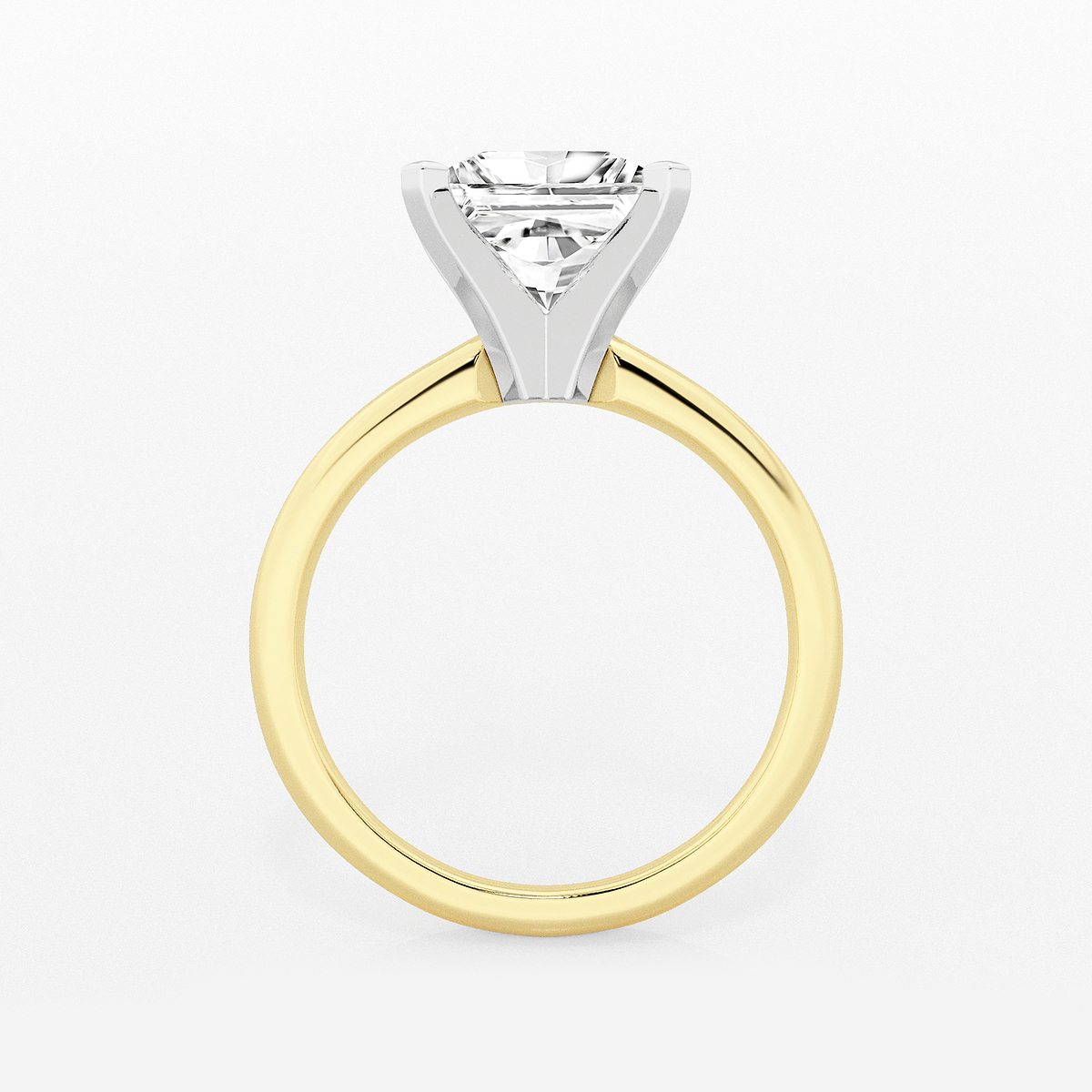 Additional Image 1 for  3 ctw Princess Lab Grown Diamond Classic Solitaire Engagement Ring