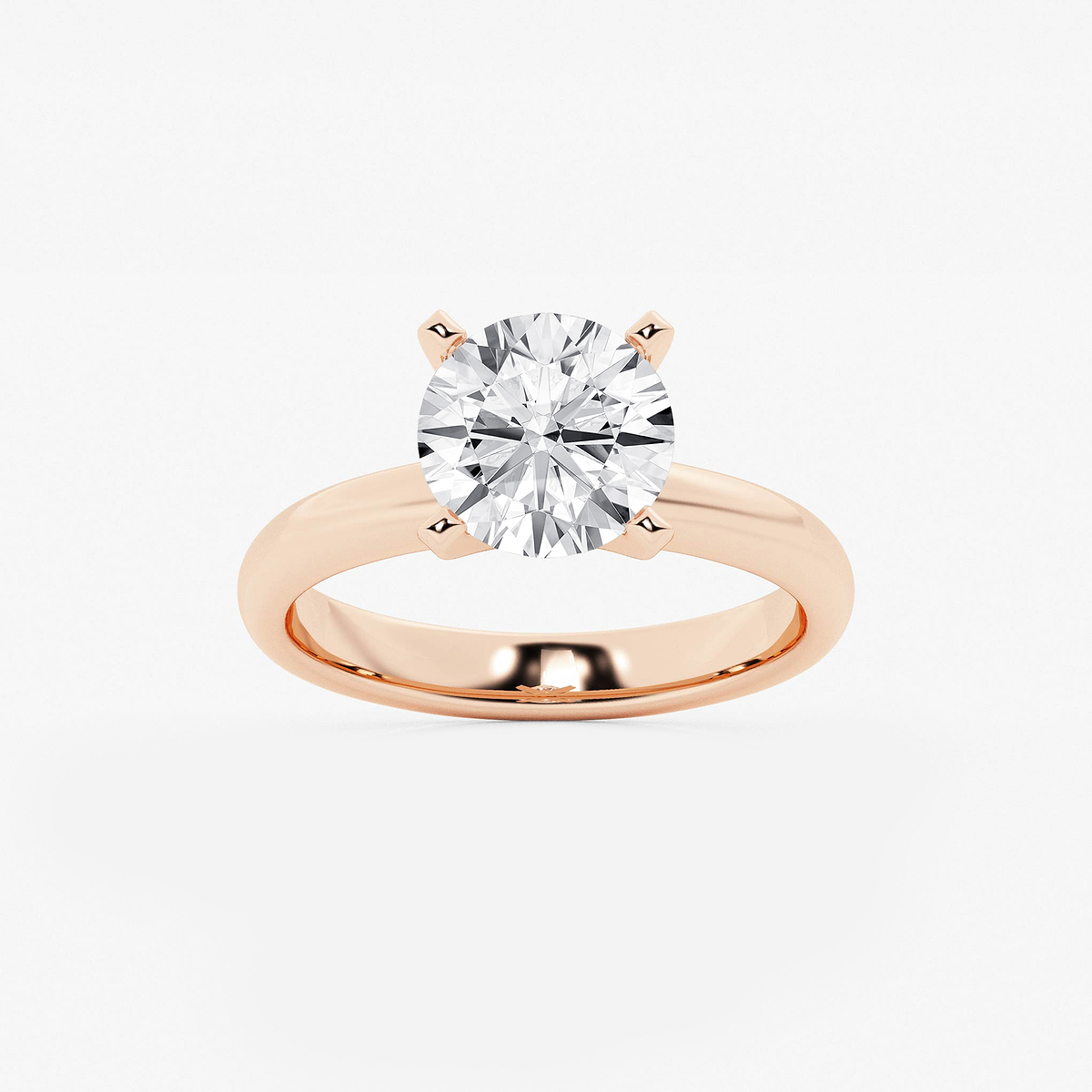 2 1/2 ctw Round Lab Grown Diamond Classic Solitaire Engagement Ring