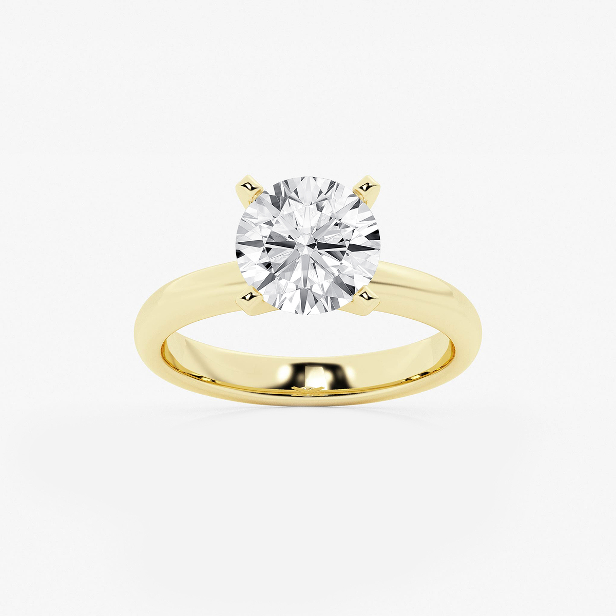 2 1/2 ctw Round Lab Grown Diamond Classic Solitaire Engagement Ring