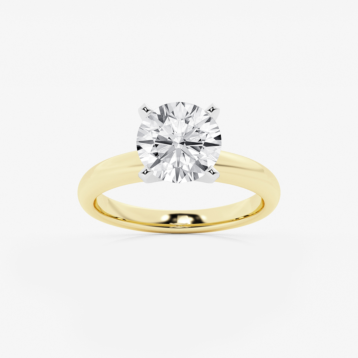 2 1/2 ctw Round Lab Grown Diamond Classic Solitaire Engagement Ring