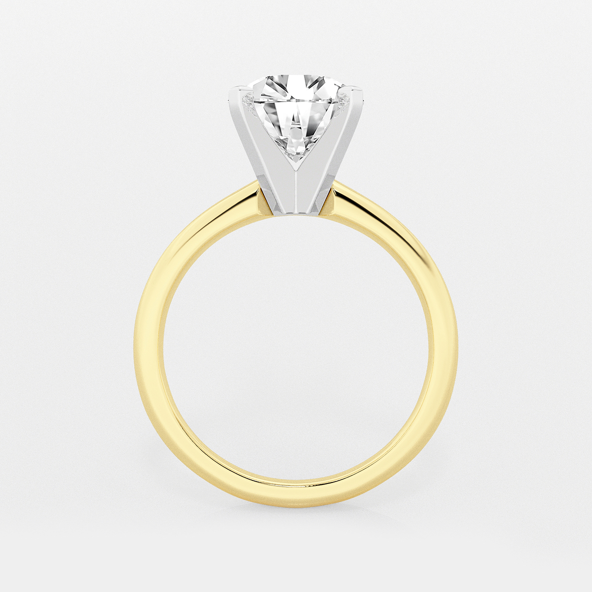 Additional Image 1 for  2 1/2 ctw Round Lab Grown Diamond Classic Solitaire Engagement Ring