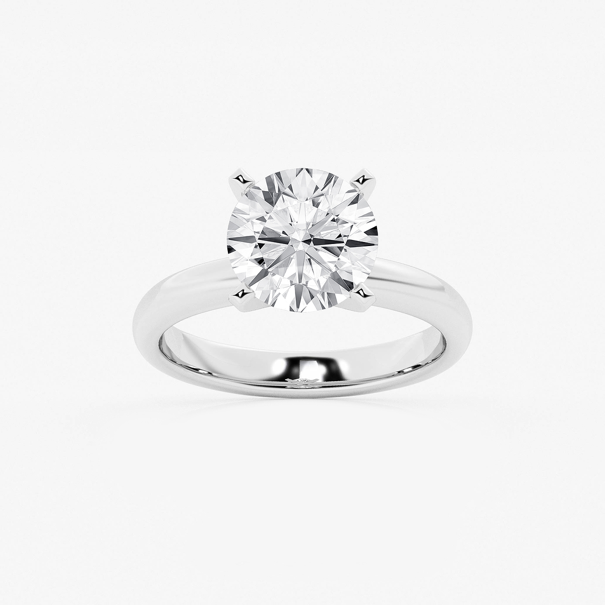 6 ctw Round Lab Grown Diamond Classic Solitaire Engagement Ring