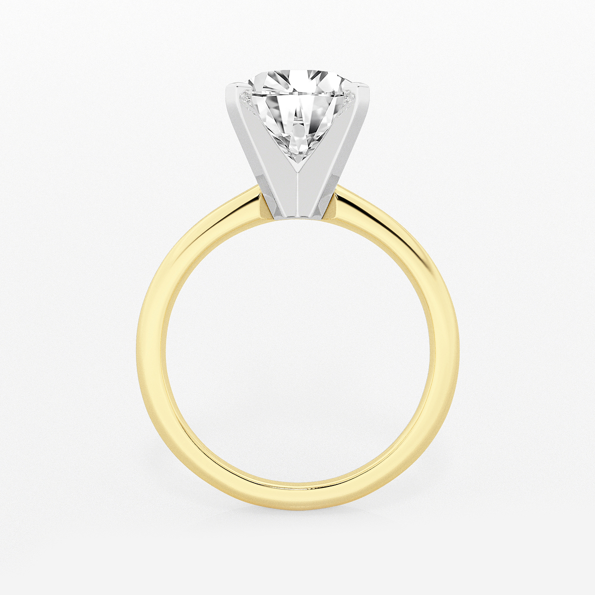 Additional Image 1 for  3 ctw Round Lab Grown Diamond Classic Solitaire Engagement Ring