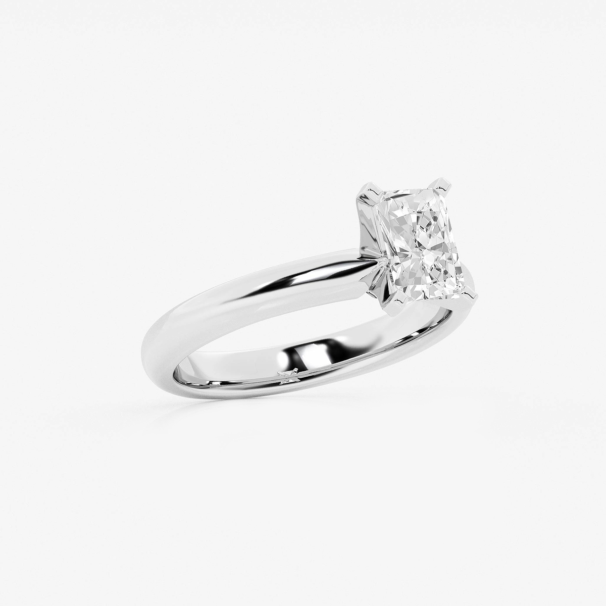 Additional Image 1 for  1 ctw Radiant Lab Grown Diamond Classic Solitaire Engagement Ring