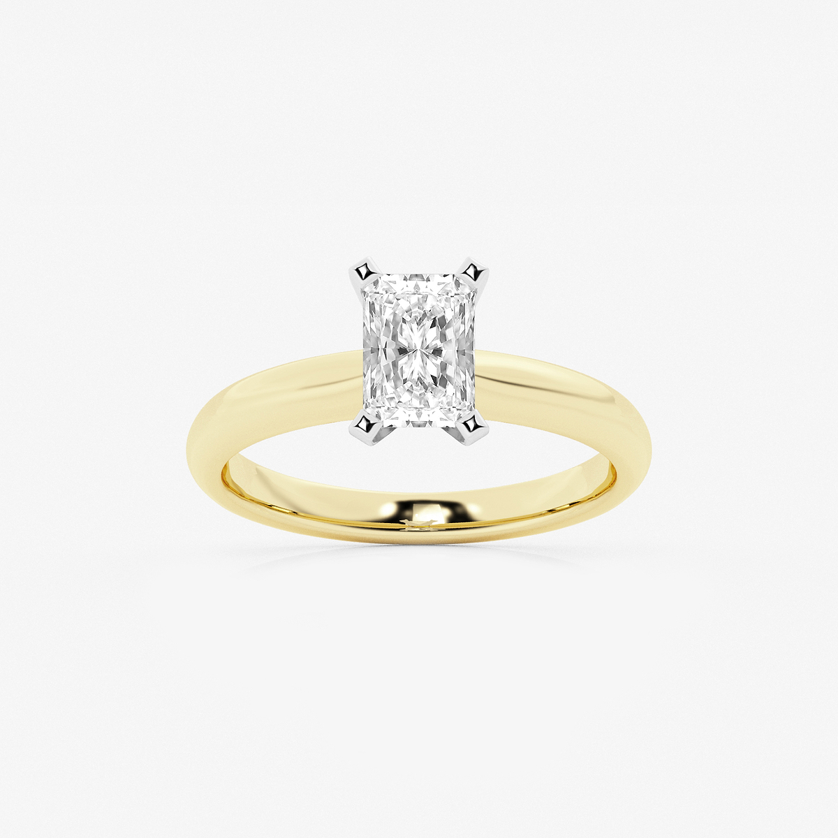 1 ctw Radiant Lab Grown Diamond Classic Solitaire Engagement Ring