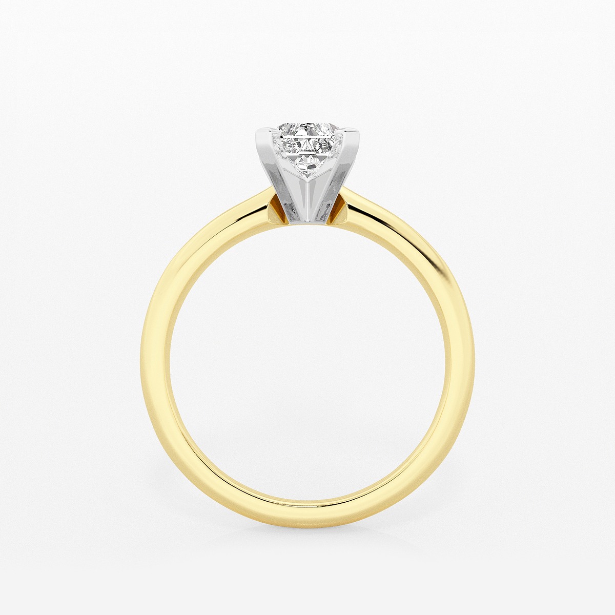 Additional Image 1 for  1 ctw Radiant Lab Grown Diamond Classic Solitaire Engagement Ring