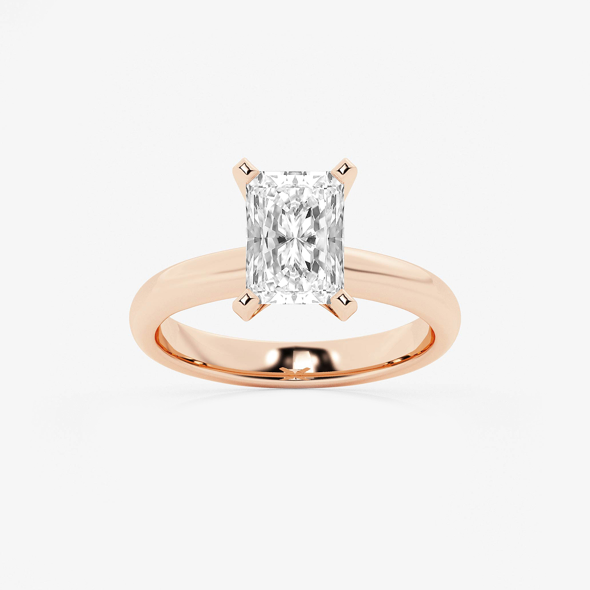 2 ctw Radiant Lab Grown Diamond Classic Solitaire Engagement Ring