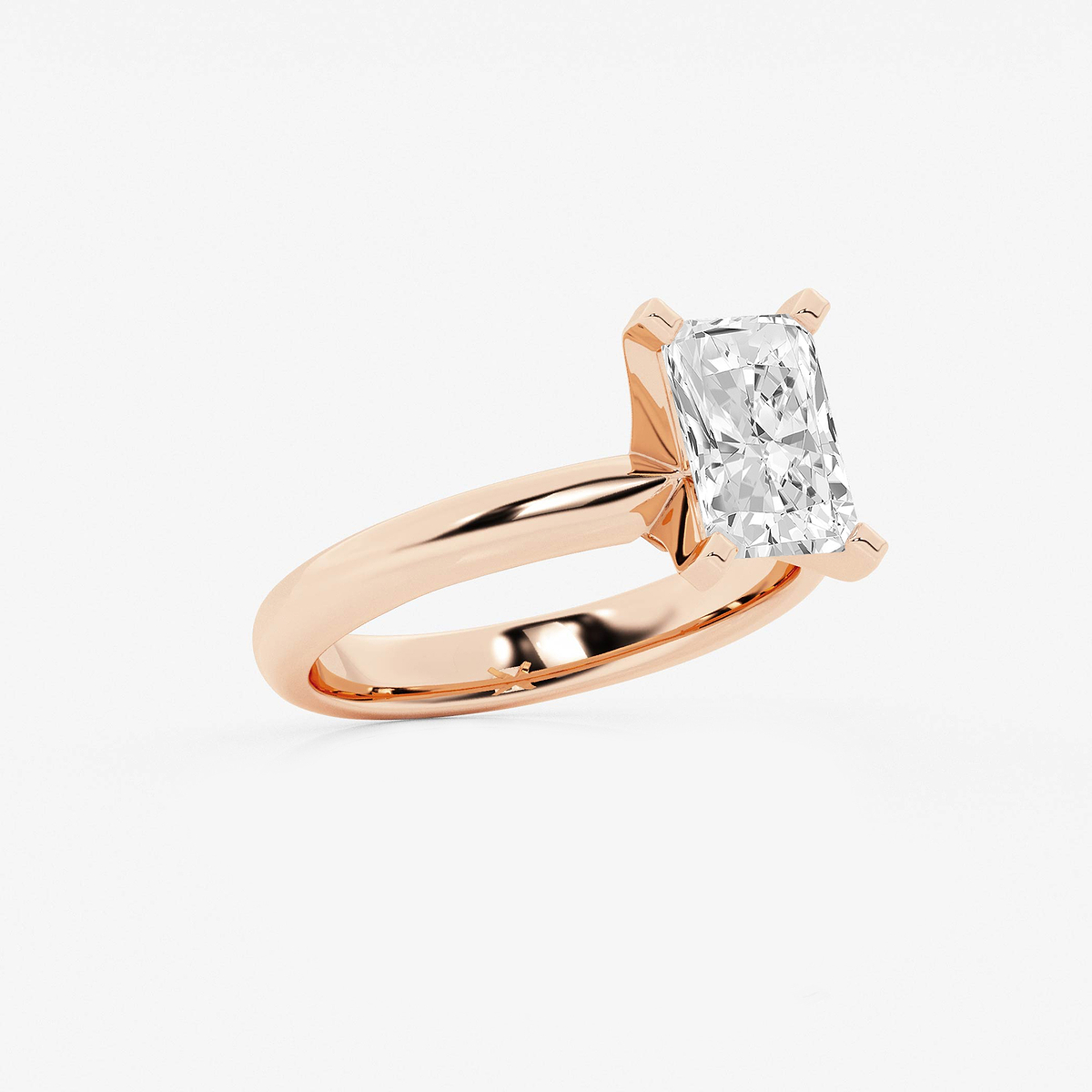 Additional Image 1 for  2 ctw Radiant Lab Grown Diamond Classic Solitaire Engagement Ring