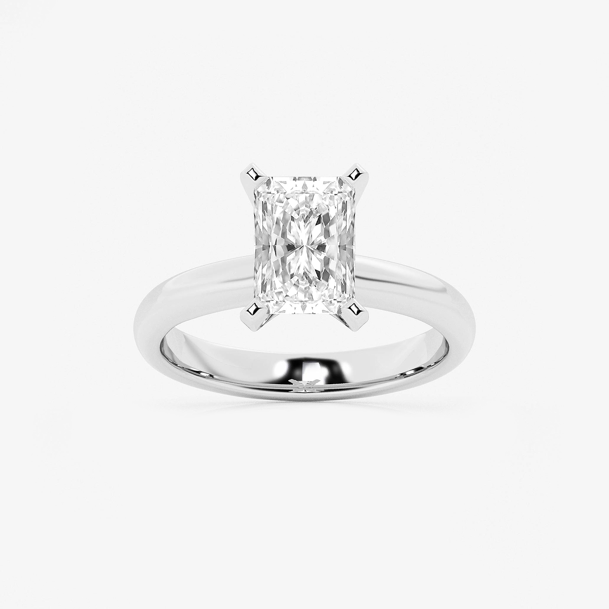 2 ctw Radiant Lab Grown Diamond Classic Solitaire Engagement Ring