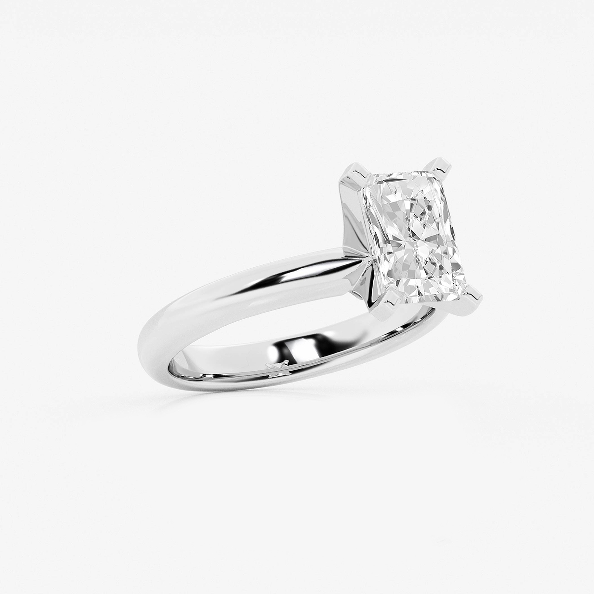 Additional Image 1 for  2 ctw Radiant Lab Grown Diamond Classic Solitaire Engagement Ring