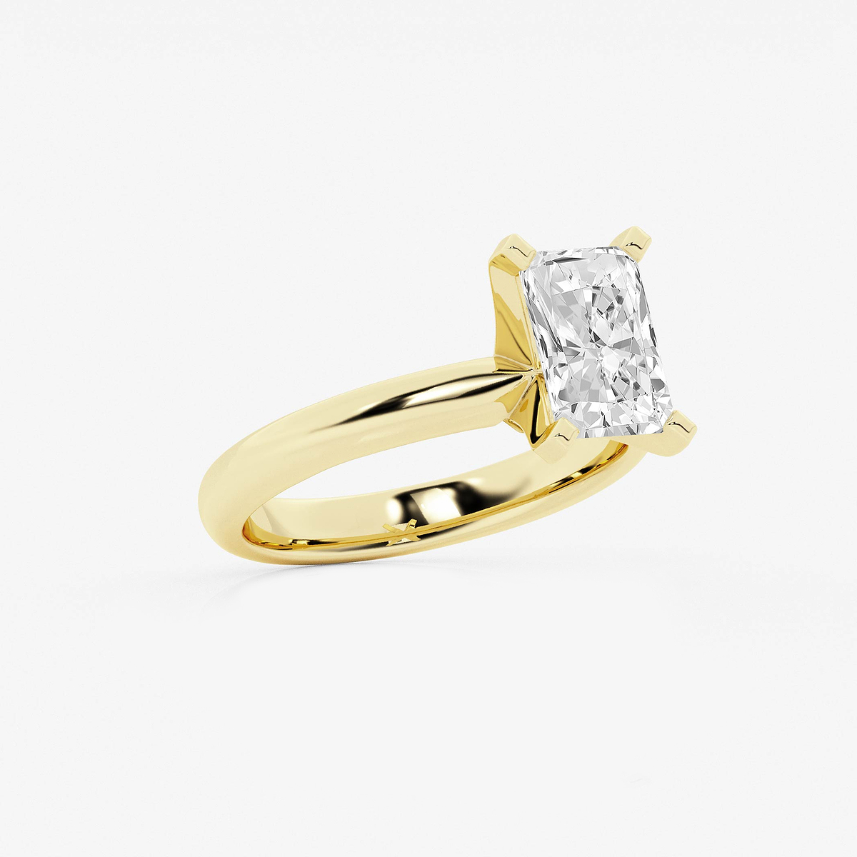 Additional Image 1 for  2 ctw Radiant Lab Grown Diamond Classic Solitaire Engagement Ring