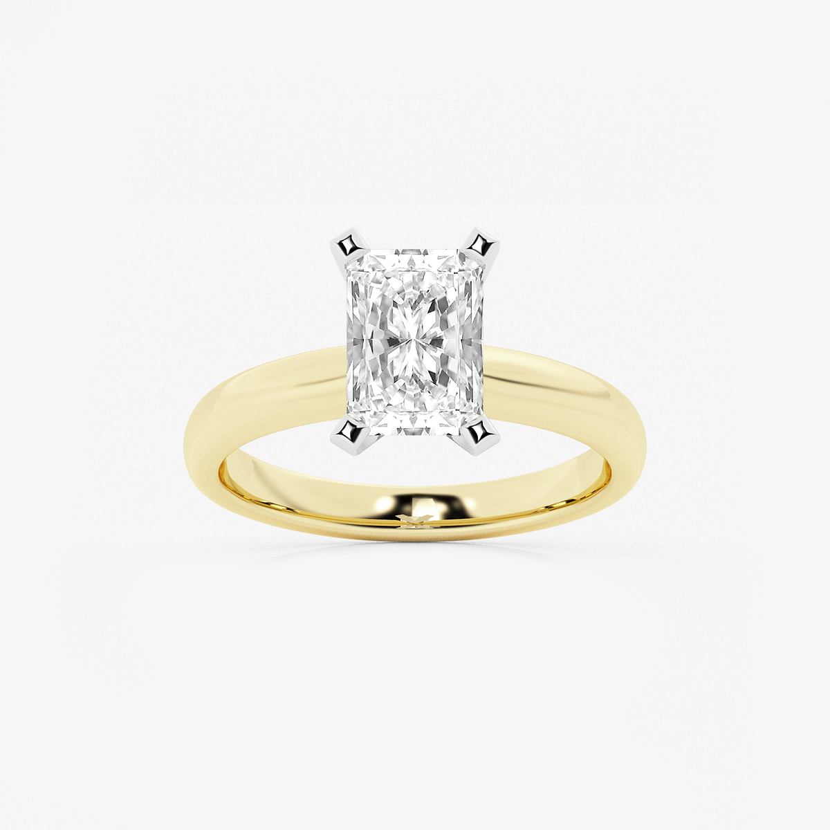 2 ctw Radiant Lab Grown Diamond Classic Solitaire Engagement Ring