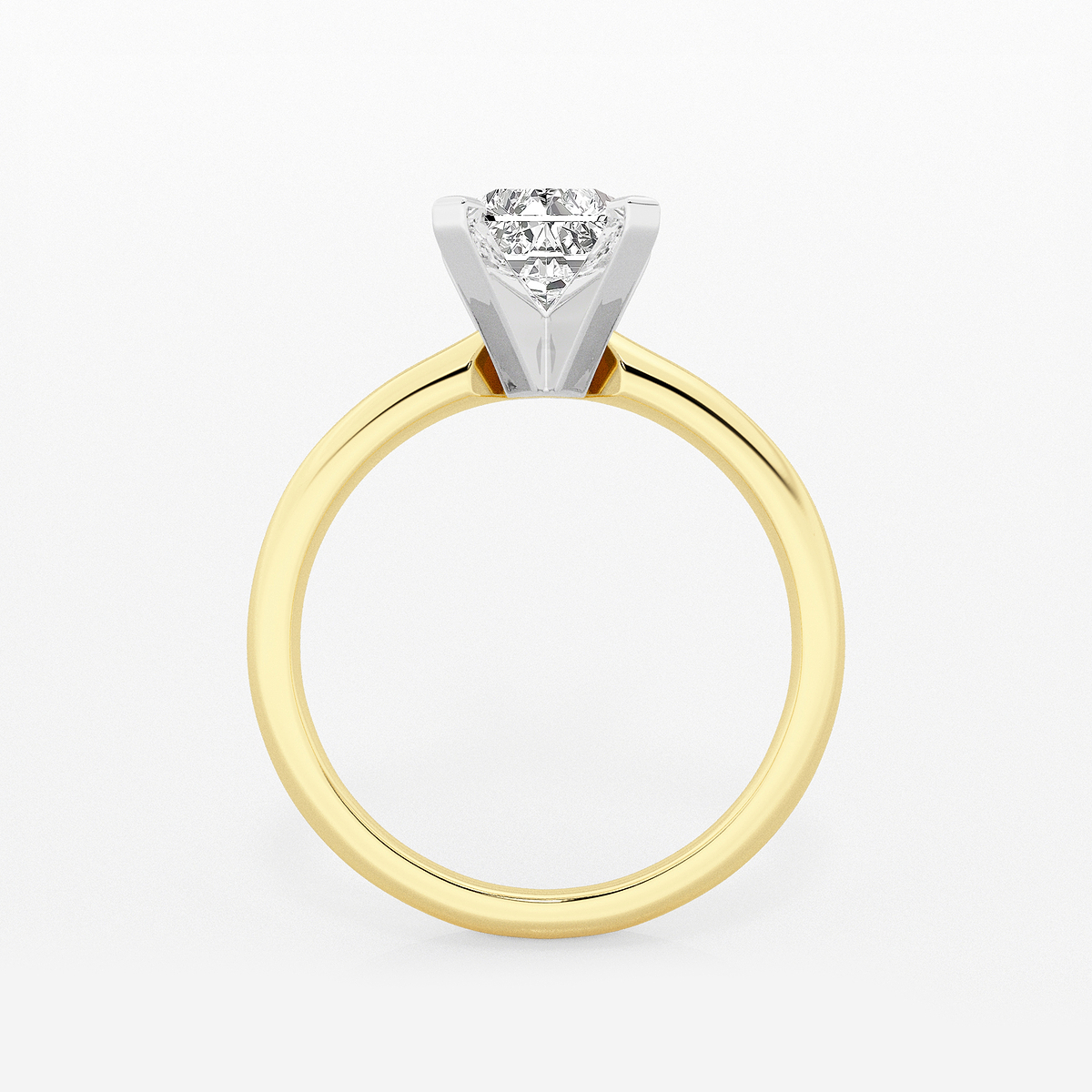 Additional Image 1 for  2 ctw Radiant Lab Grown Diamond Classic Solitaire Engagement Ring