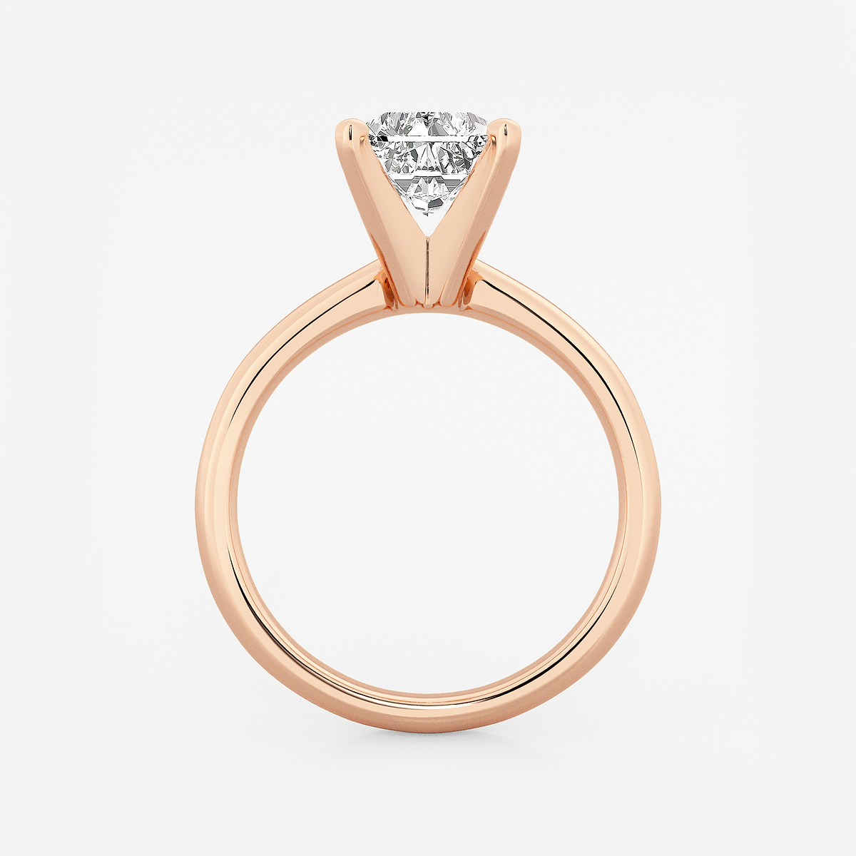 Additional Image 1 for  2 1/2 ctw Radiant Lab Grown Diamond Classic Solitaire Engagement Ring