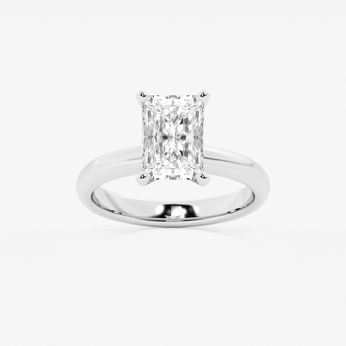 2 1/2 ctw Radiant Lab Grown Diamond Classic Solitaire Engagement Ring