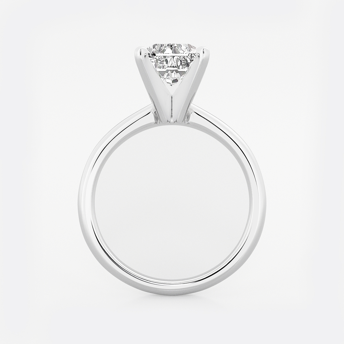 Additional Image 1 for  2 1/2 ctw Radiant Lab Grown Diamond Classic Solitaire Engagement Ring