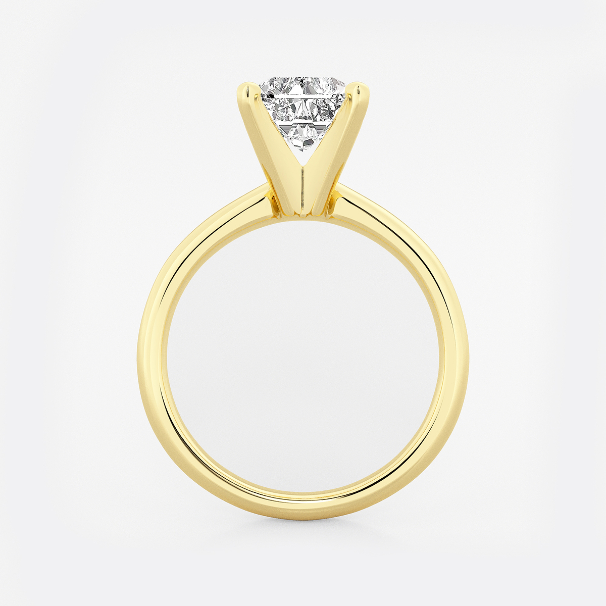 Additional Image 1 for  2 1/2 ctw Radiant Lab Grown Diamond Classic Solitaire Engagement Ring