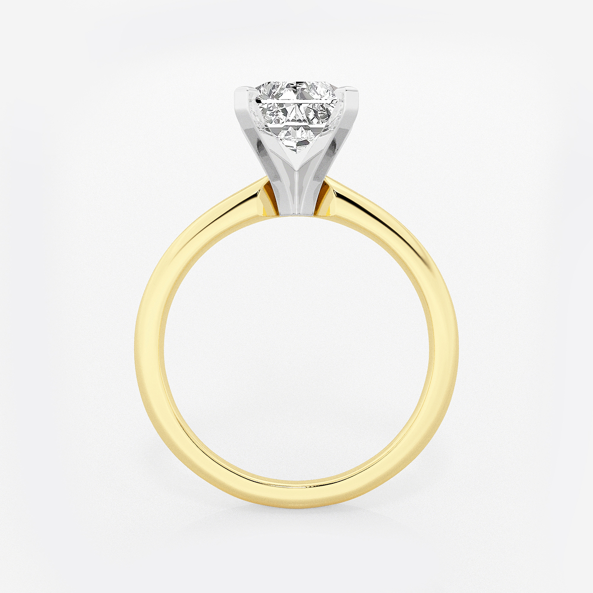Additional Image 1 for  2 1/2 ctw Radiant Lab Grown Diamond Classic Solitaire Engagement Ring