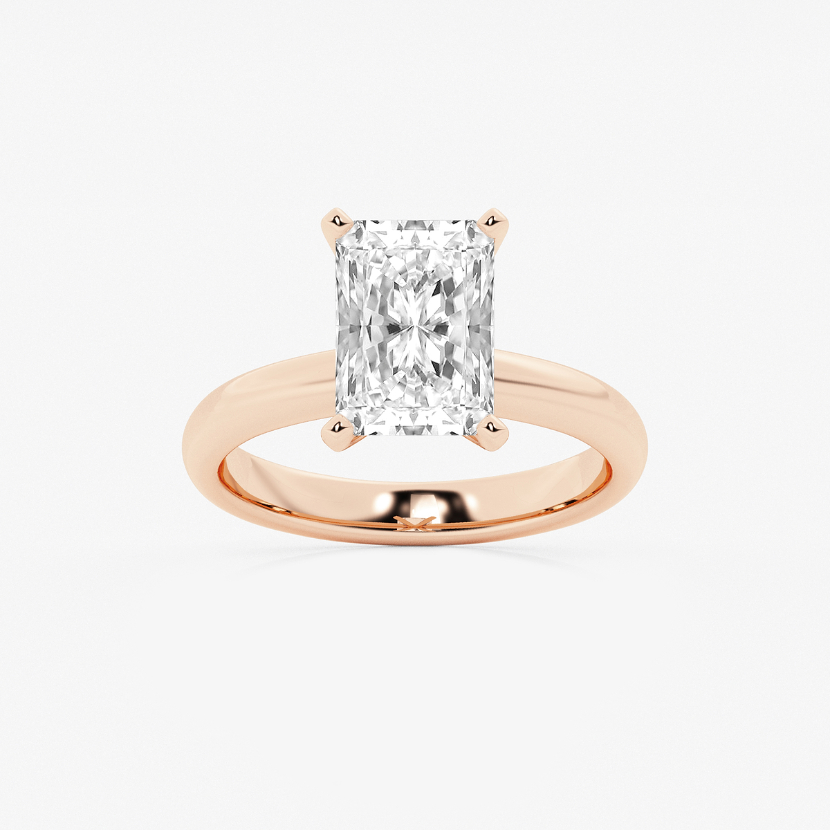 6 ctw Radiant Lab Grown Diamond Classic Solitaire Engagement Ring