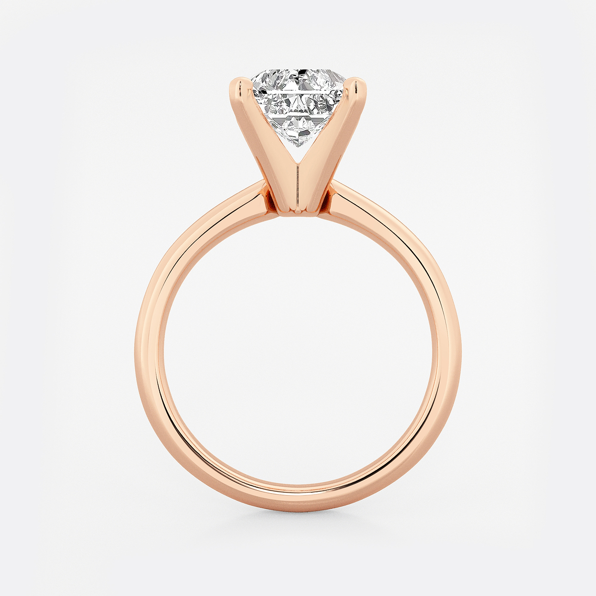 Additional Image 1 for  6 ctw Radiant Lab Grown Diamond Classic Solitaire Engagement Ring