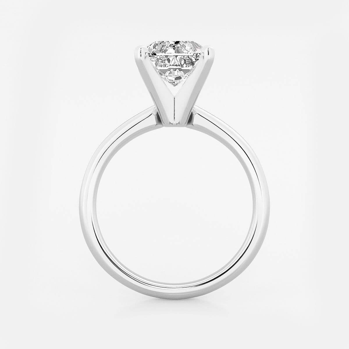 Additional Image 1 for  8 ctw Radiant Lab Grown Diamond Classic Solitaire Engagement Ring