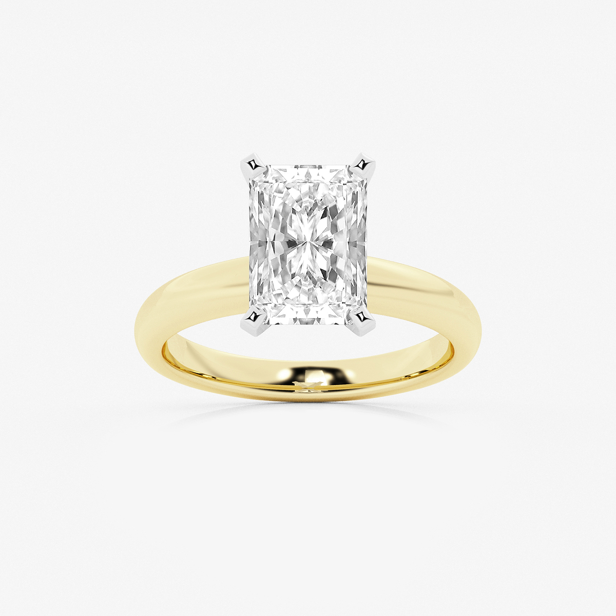 3 ctw Radiant Lab Grown Diamond Classic Solitaire Engagement Ring