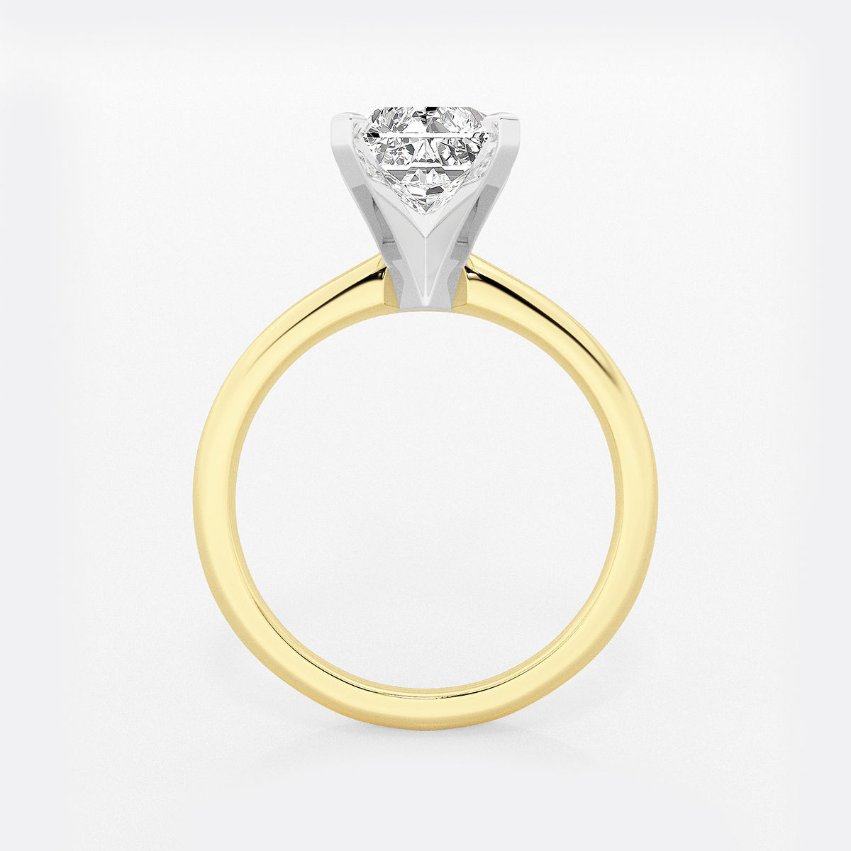 Additional Image 1 for  3 ctw Radiant Lab Grown Diamond Classic Solitaire Engagement Ring