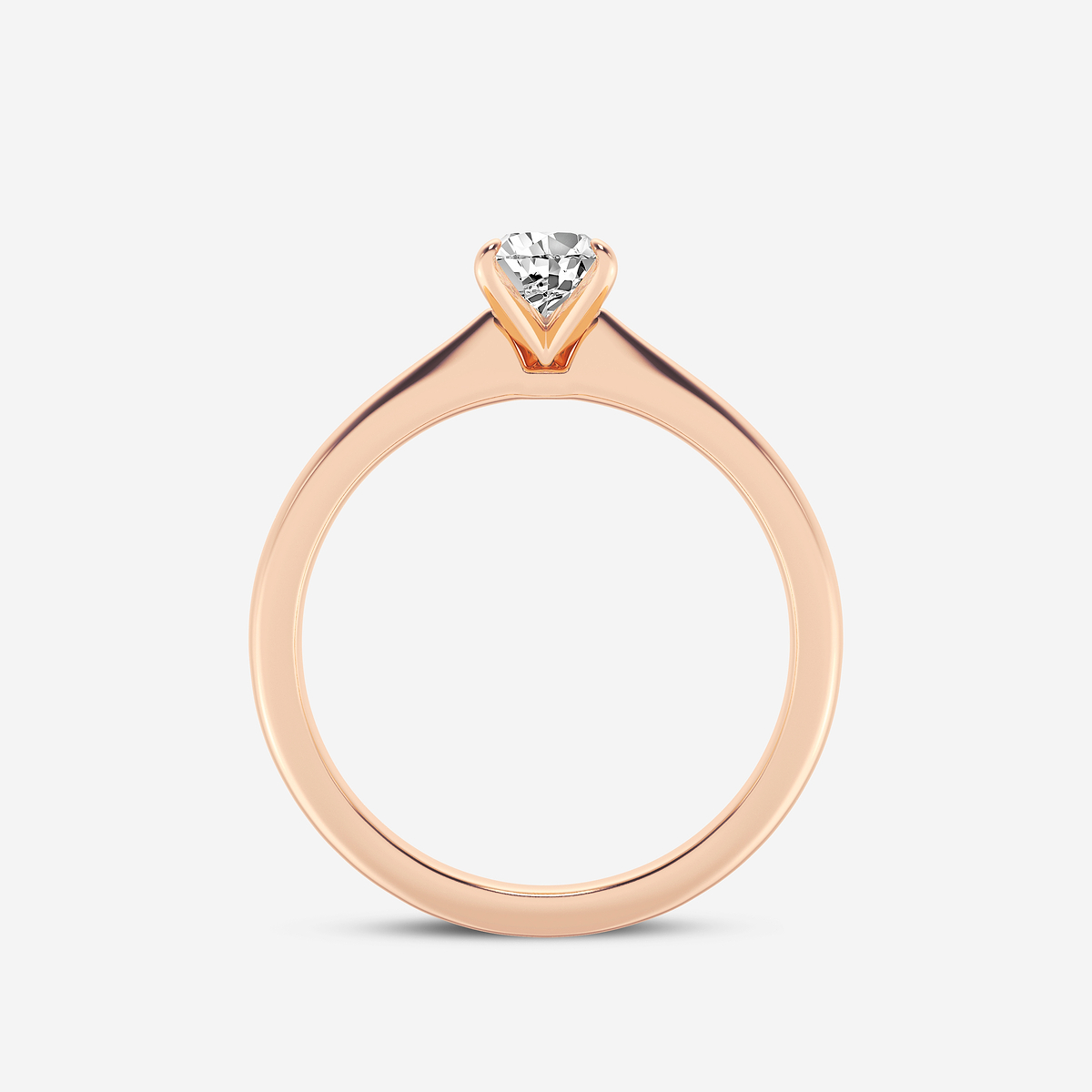 Additional Image 1 for  1/2 ctw Pear Lab Grown Diamond Petite Solitaire Engagement Ring