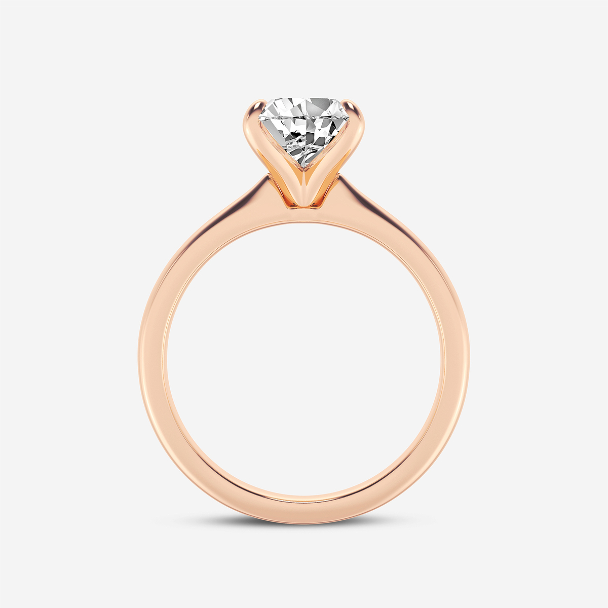 Additional Image 1 for  1 1/2 ctw Pear Lab Grown Diamond Petite Solitaire Engagement Ring