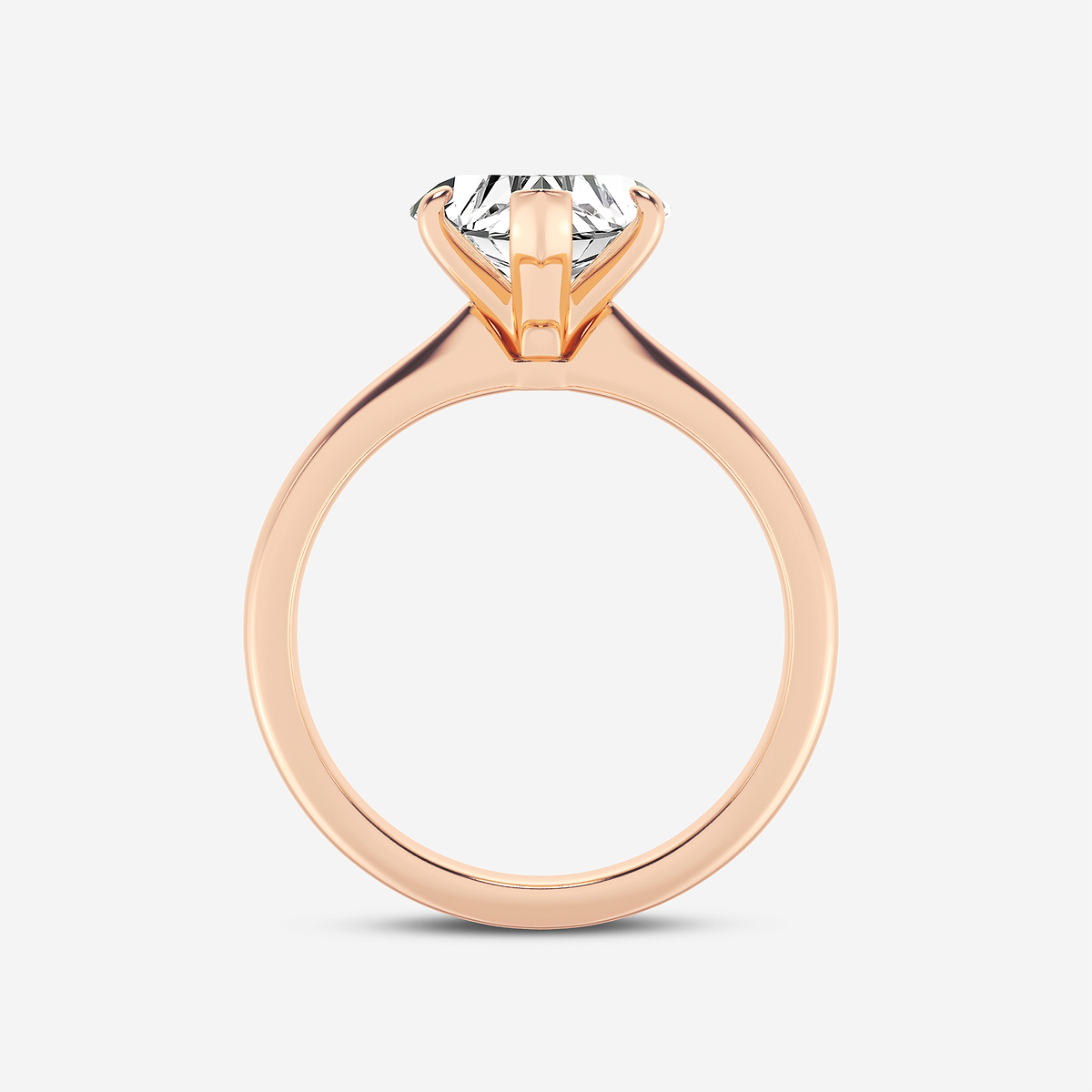 Additional Image 1 for  2 ctw Heart Lab Grown Diamond Petite Solitaire Engagement Ring