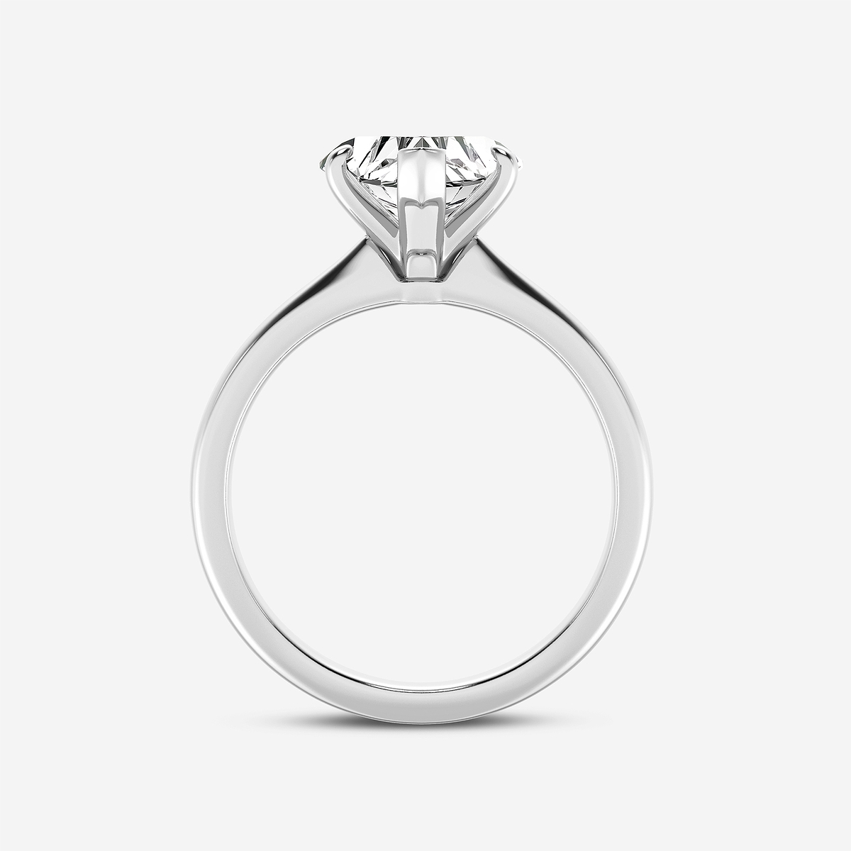 Additional Image 1 for  2 ctw Heart Lab Grown Diamond Petite Solitaire Engagement Ring