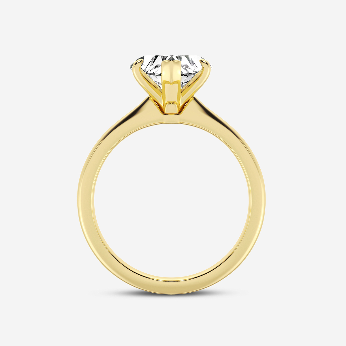 Additional Image 1 for  2 ctw Heart Lab Grown Diamond Petite Solitaire Engagement Ring