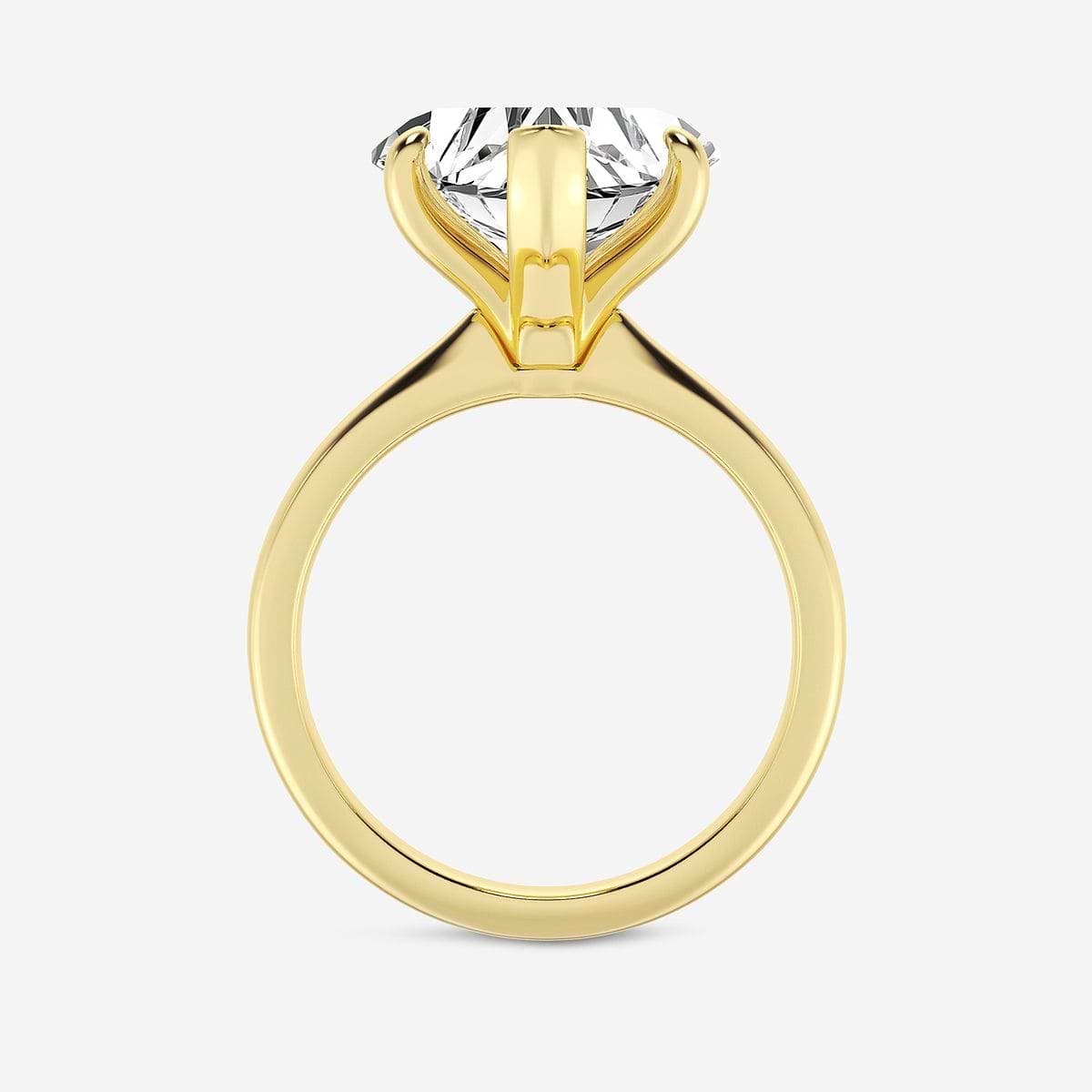Additional Image 1 for  5 ctw Heart Lab Grown Diamond Petite Solitaire Engagement Ring