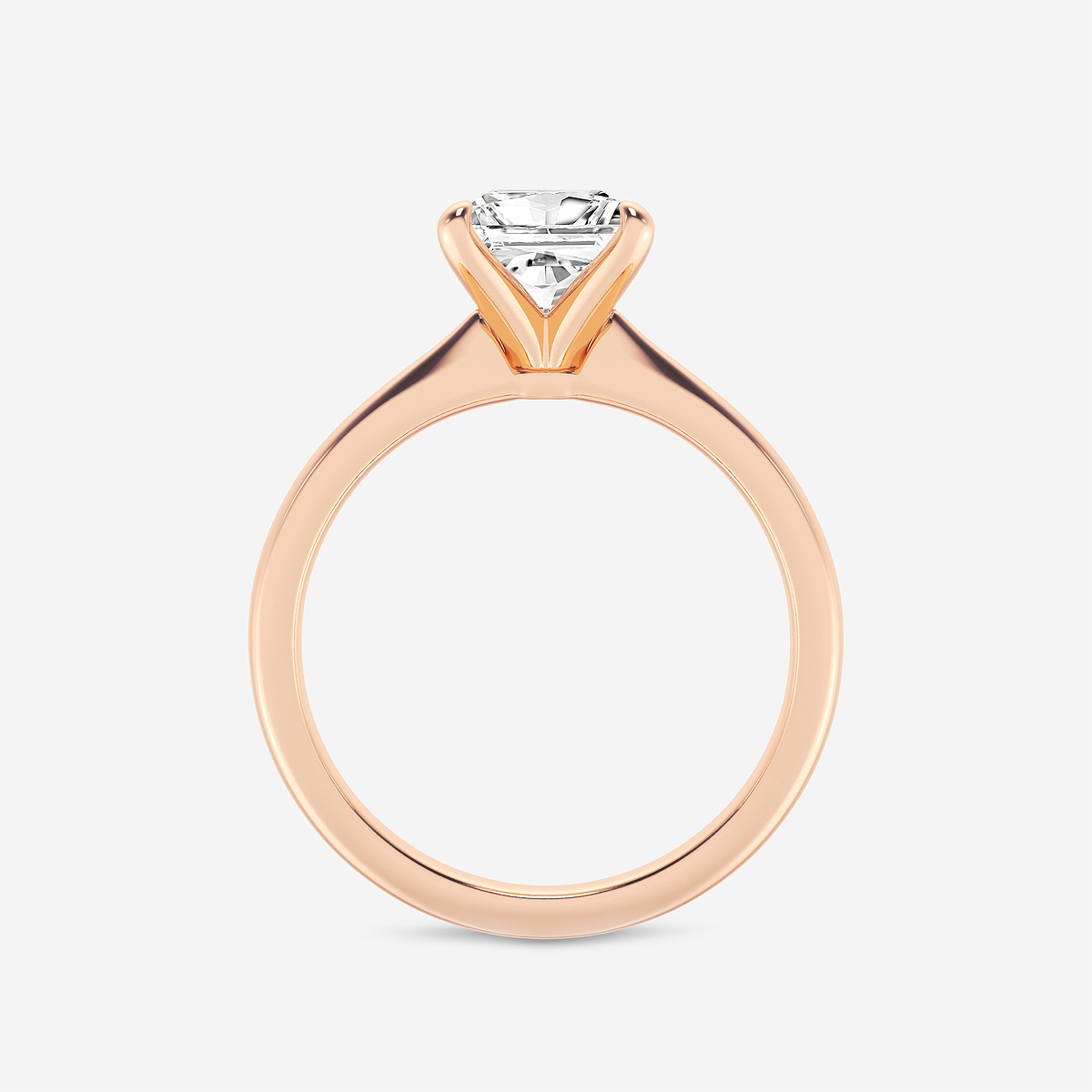 Additional Image 1 for  1 1/2 ctw Princess Lab Grown Diamond Petite Solitaire Engagement Ring