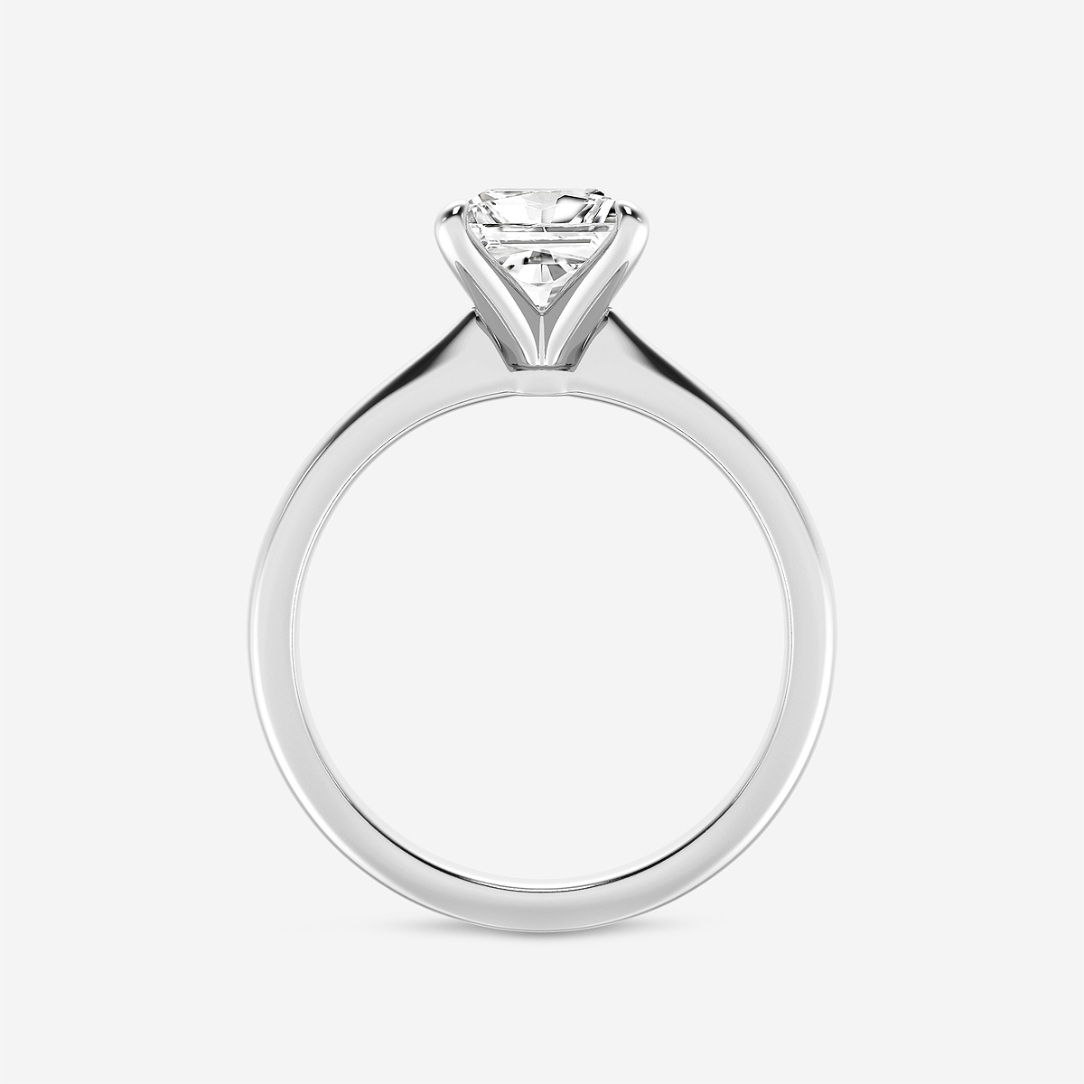 Additional Image 1 for  1 1/2 ctw Princess Lab Grown Diamond Petite Solitaire Engagement Ring