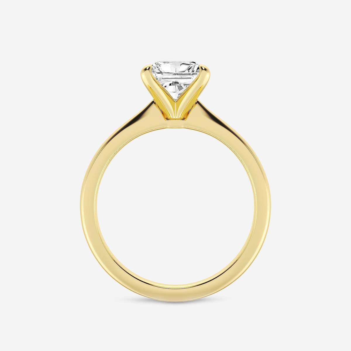 Additional Image 1 for  1 1/2 ctw Princess Lab Grown Diamond Petite Solitaire Engagement Ring