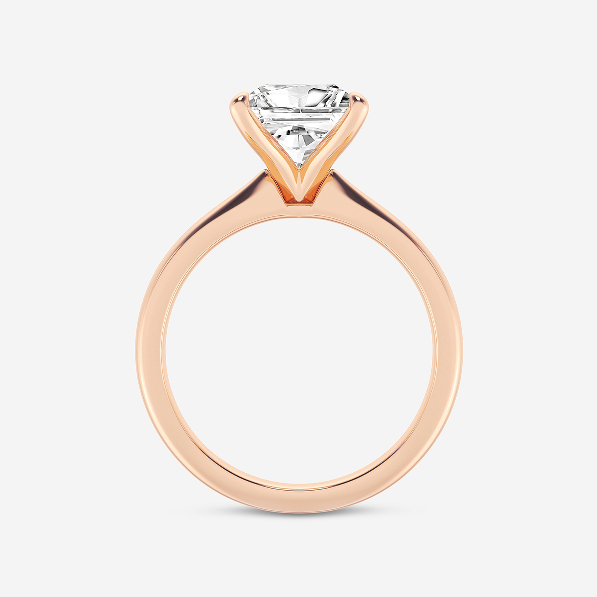 Additional Image 1 for  2 1/2 ctw Princess Lab Grown Diamond Petite Solitaire Engagement Ring