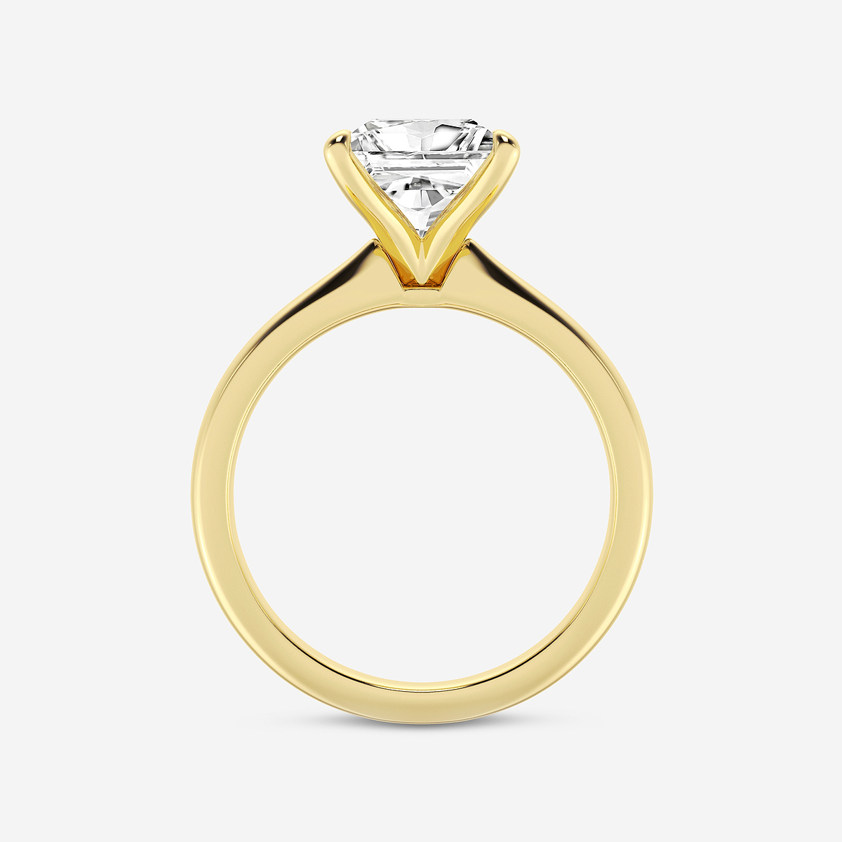 Additional Image 1 for  2 1/2 ctw Princess Lab Grown Diamond Petite Solitaire Engagement Ring