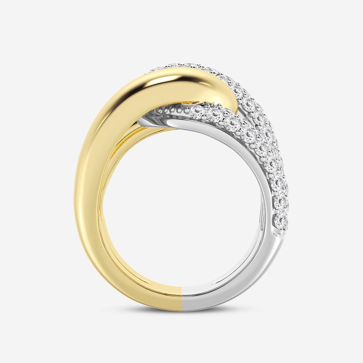 Additional Image 1 for  2 ctw Round Lab Grown Diamond Twist Fashion Band