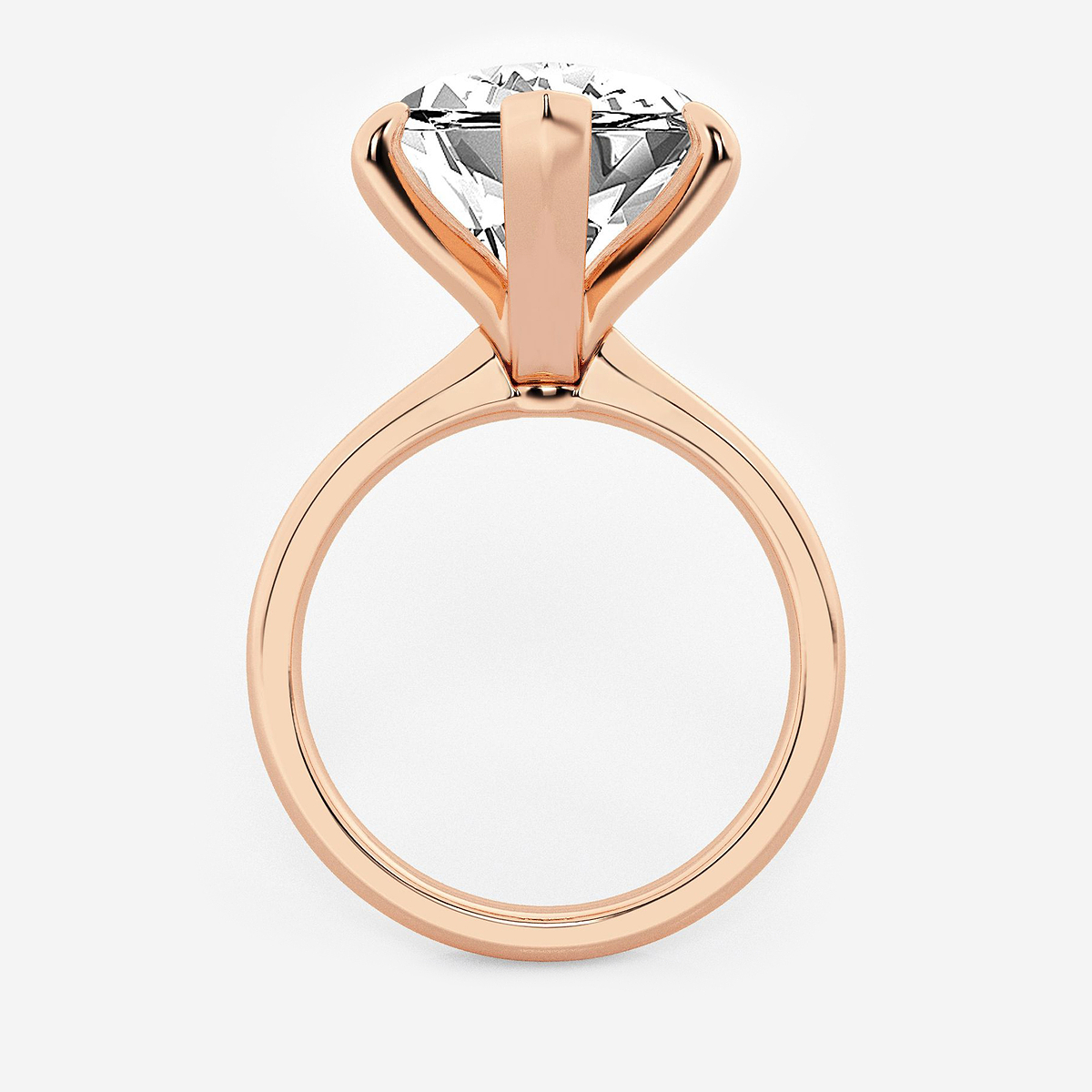 Additional Image 1 for  6 ctw Heart Lab Grown Diamond Petite Solitaire Engagement Ring