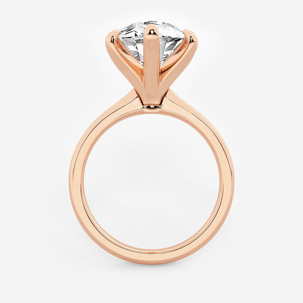 Additional Image 1 for  6 ctw Marquise Lab Grown Diamond Petite Solitaire Engagement Ring
